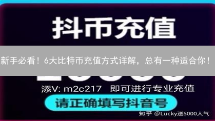 新手必看！6大比特币充值方式详解，总有一种适合你！